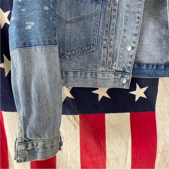 All Saints distressed denim jacket - Picture 4 of 5